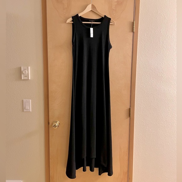 NWT J. Crew High Low Maxi Dress in Black. Sold out online! - Picture 3 of 10
